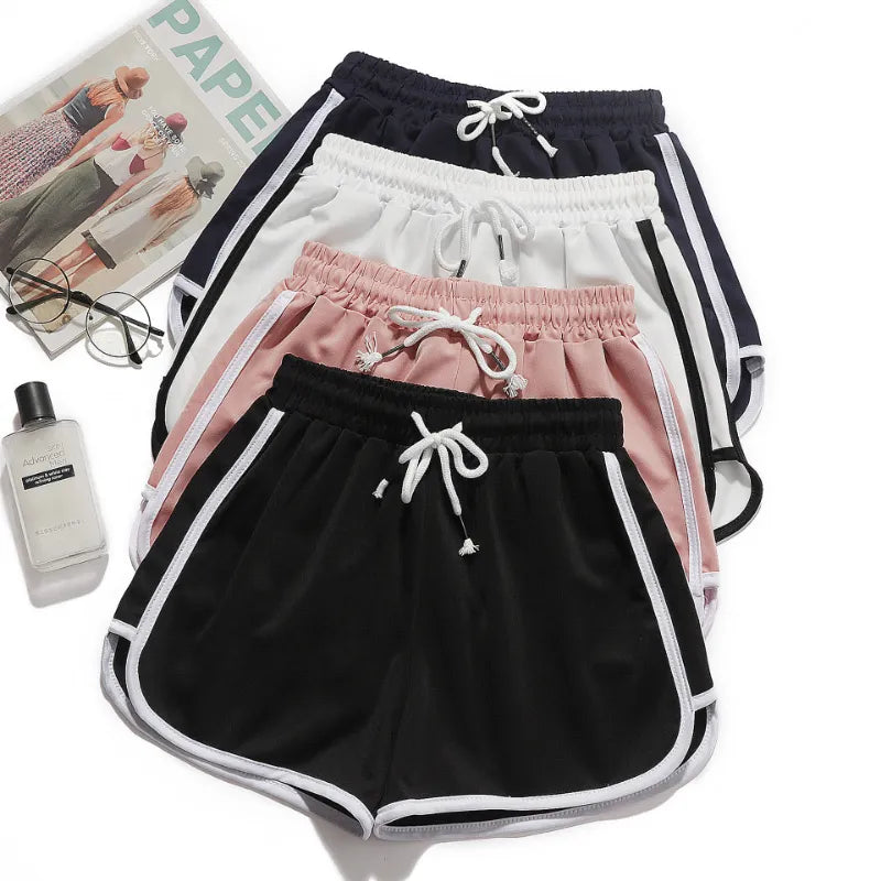 Kvinnors Patrullshorts i Andningsbart Material med Elastisk Midja – Avslappnad Design för Sport och Fritid 2