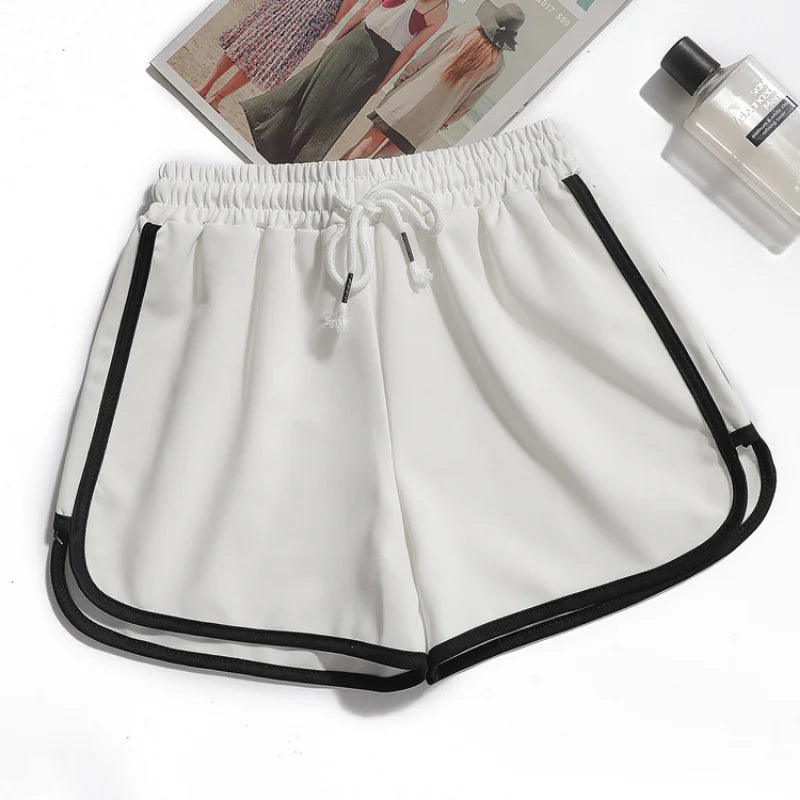 Kvinnors Patrullshorts i Andningsbart Material med Elastisk Midja – Avslappnad Design för Sport och Fritid 5