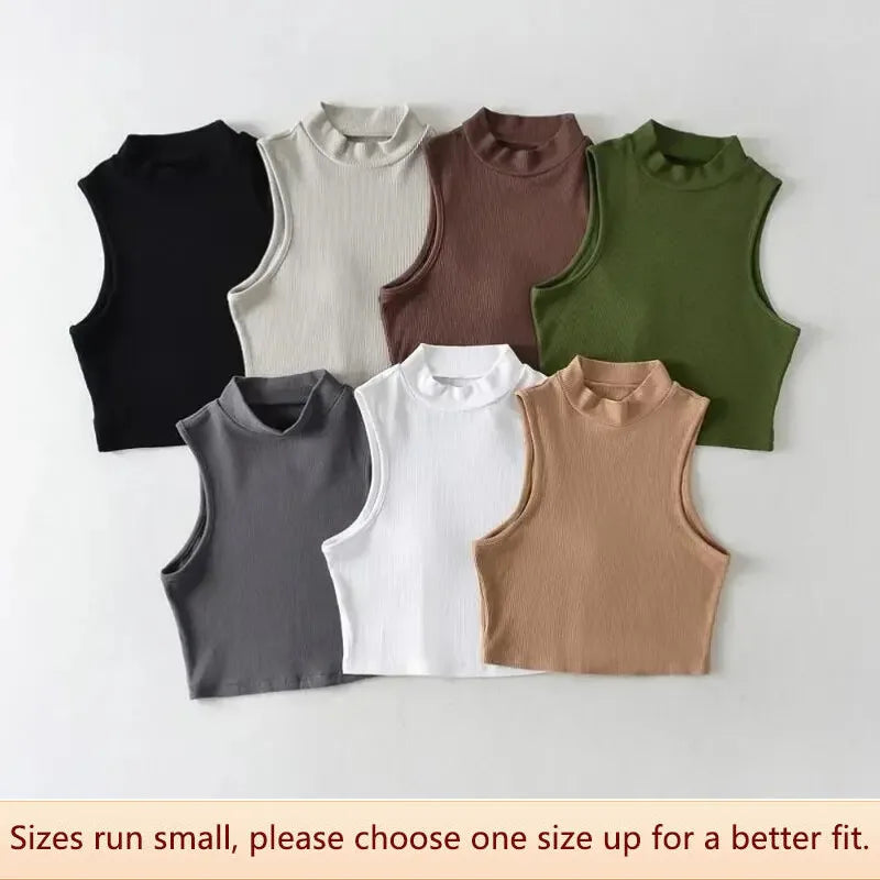 Kvinnors Sporttopp Hög Halsringning Figurnära Polyester Elastan-2