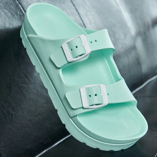 Sandaler Dam Plattform i Syntetiskt LĂ€der â Chic Design för Sommar och Avslappnade TillfĂ€llen, Storlek 36-41 1