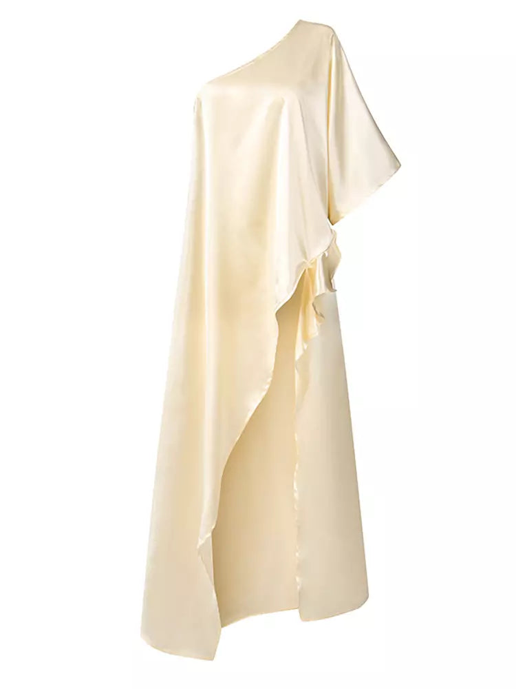 Dam Blus En Axels Design Överdimensionerad Polyester-6