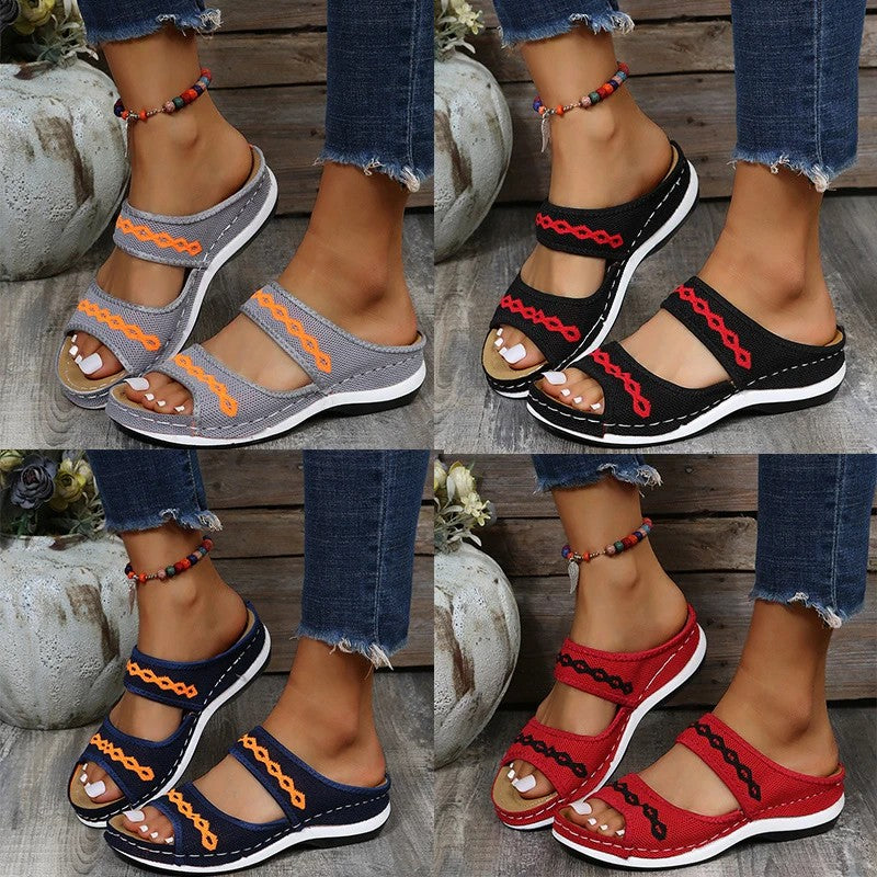 Herr Sandaler Ortopedisk Läder Ergonomisk Design 3