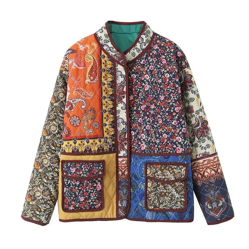 Kvinnors Överdimensionerad Blazer Blommönster Polyester 1