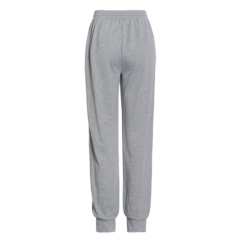 Herr Joggingbyxor Monokrom Polyester Loose Fit-2