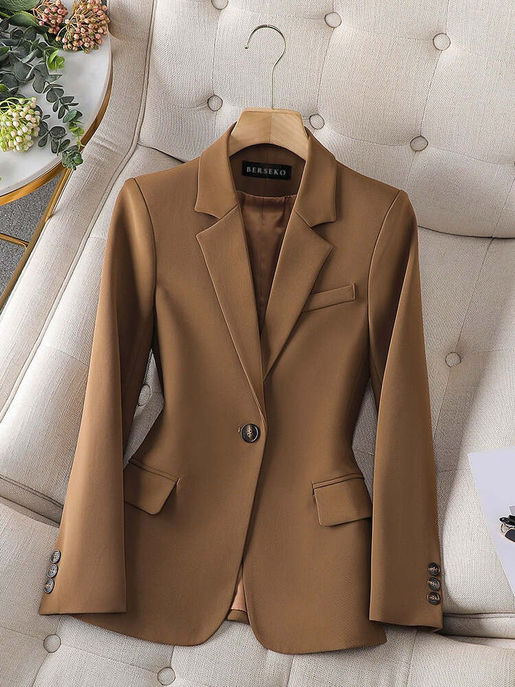 Variant image for Kvinnors Blazer Skräddarsydd Slim Fit Högkvalitativt Tyg-13