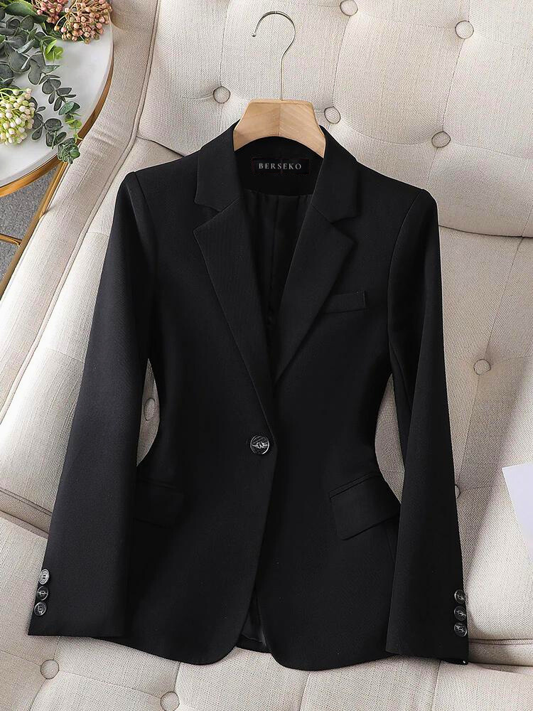 Variant image for Kvinnors Blazer Skräddarsydd Slim Fit Högkvalitativt Tyg-19