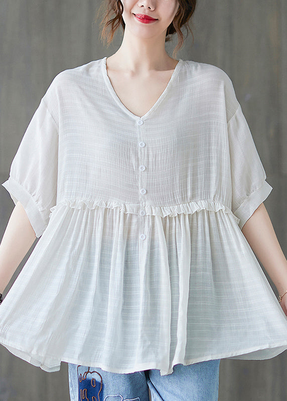 Variant image for Dam Vintageinspirerade Shorts Hög Midja Bomull-1