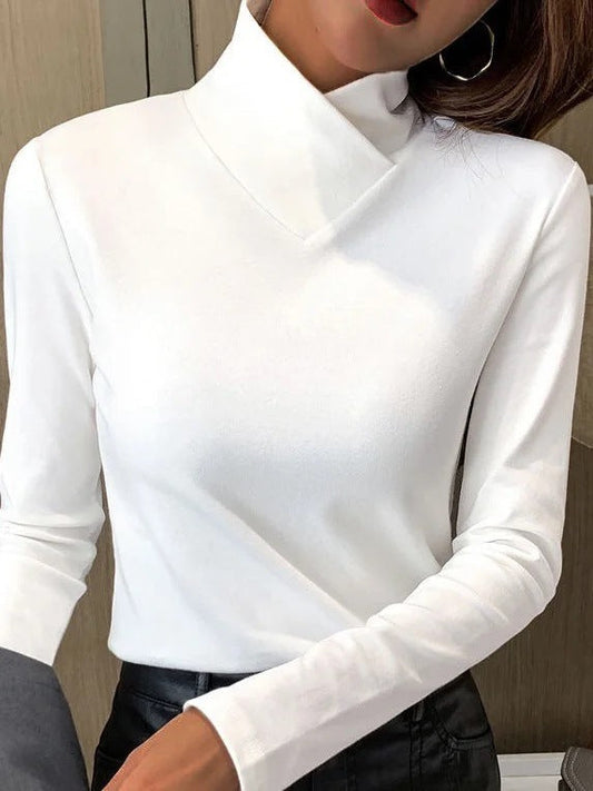 Kvinnors Turtleneck Tröja i Mjuk Ull â Elegant och BekvĂ€m Passform för Kalla Dagar, Finns i Storlekar S-XL 1