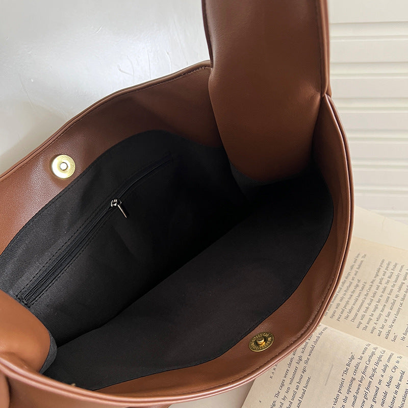 Kvinnors Rymlig Väska Syntetiskt Läder Modern Design-2