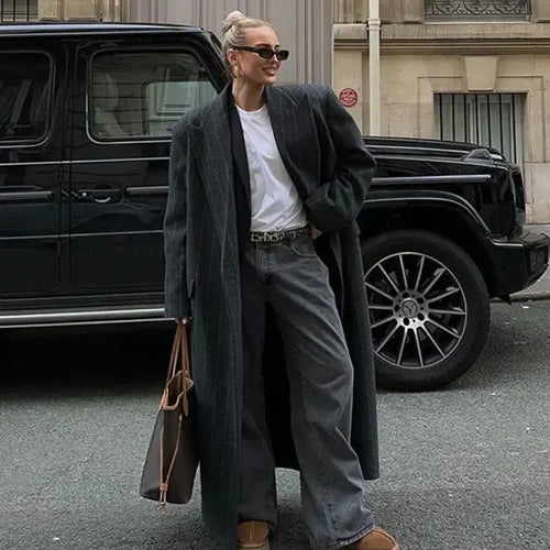 Kvinnors Trenchrock Klassisk Design Högkvalitativ Polyester-1