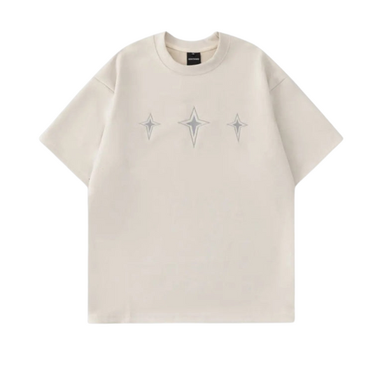 Dam T-shirt Vintage Broderad Polyester-1