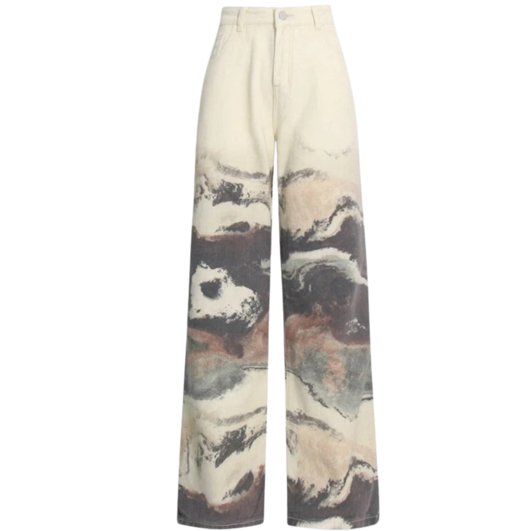 Variant image for Dam Vintage Klänning Svag Bläckmålning Bomull Polyester-2