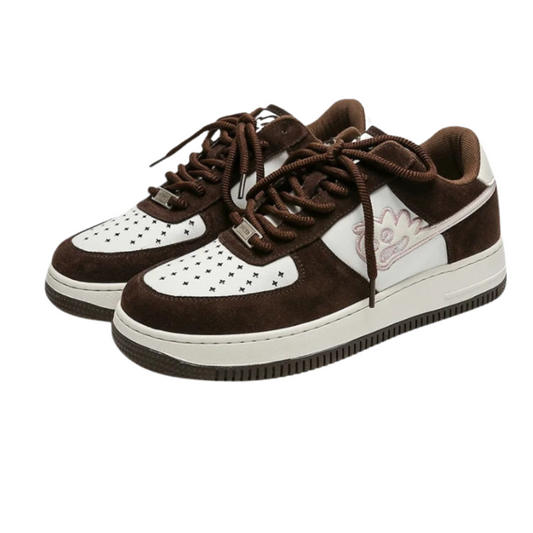 Herr Sneakers Casual Syntetiskt Läder Modern Design för Avslappnade Tillfällen-1
