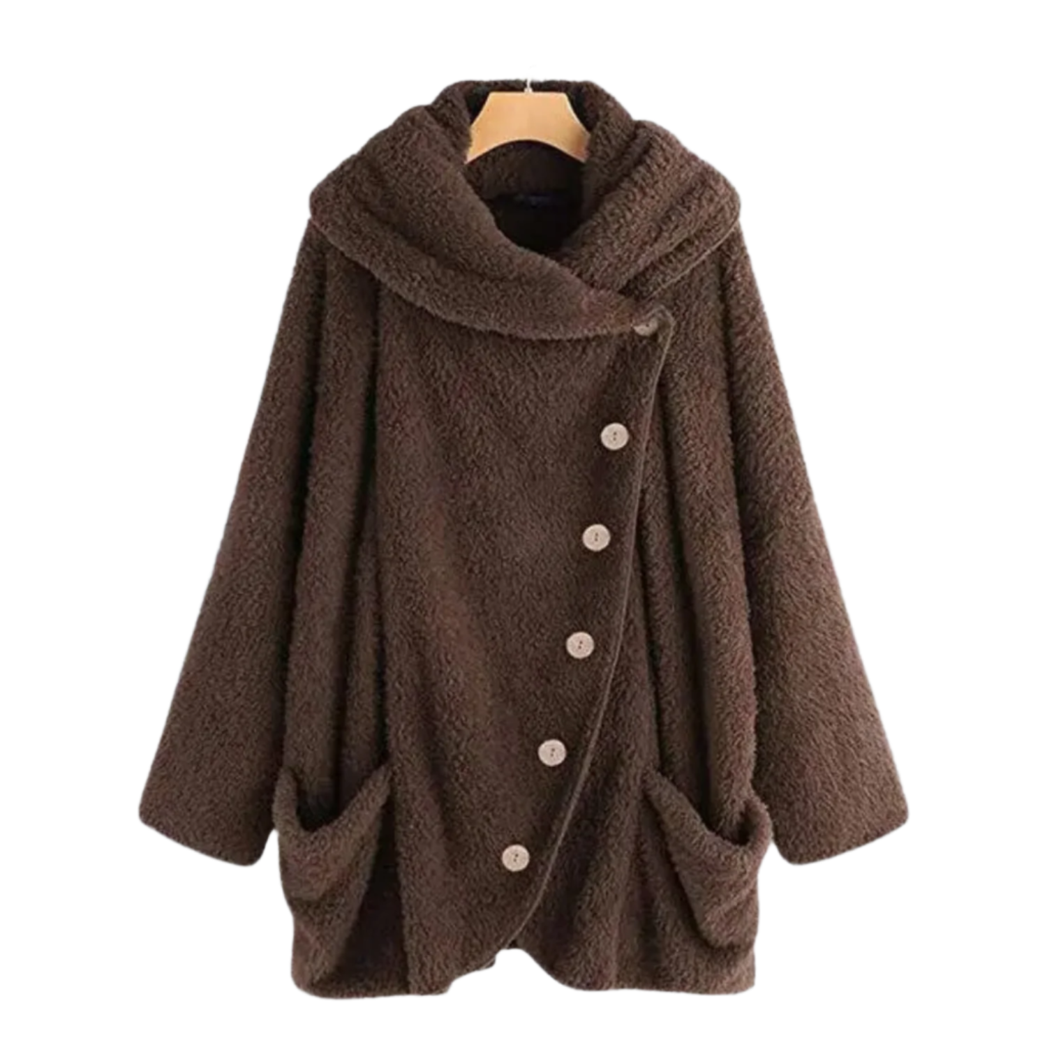 Damjacka Klassisk Avslappnad Bomull Löst Snitt-1