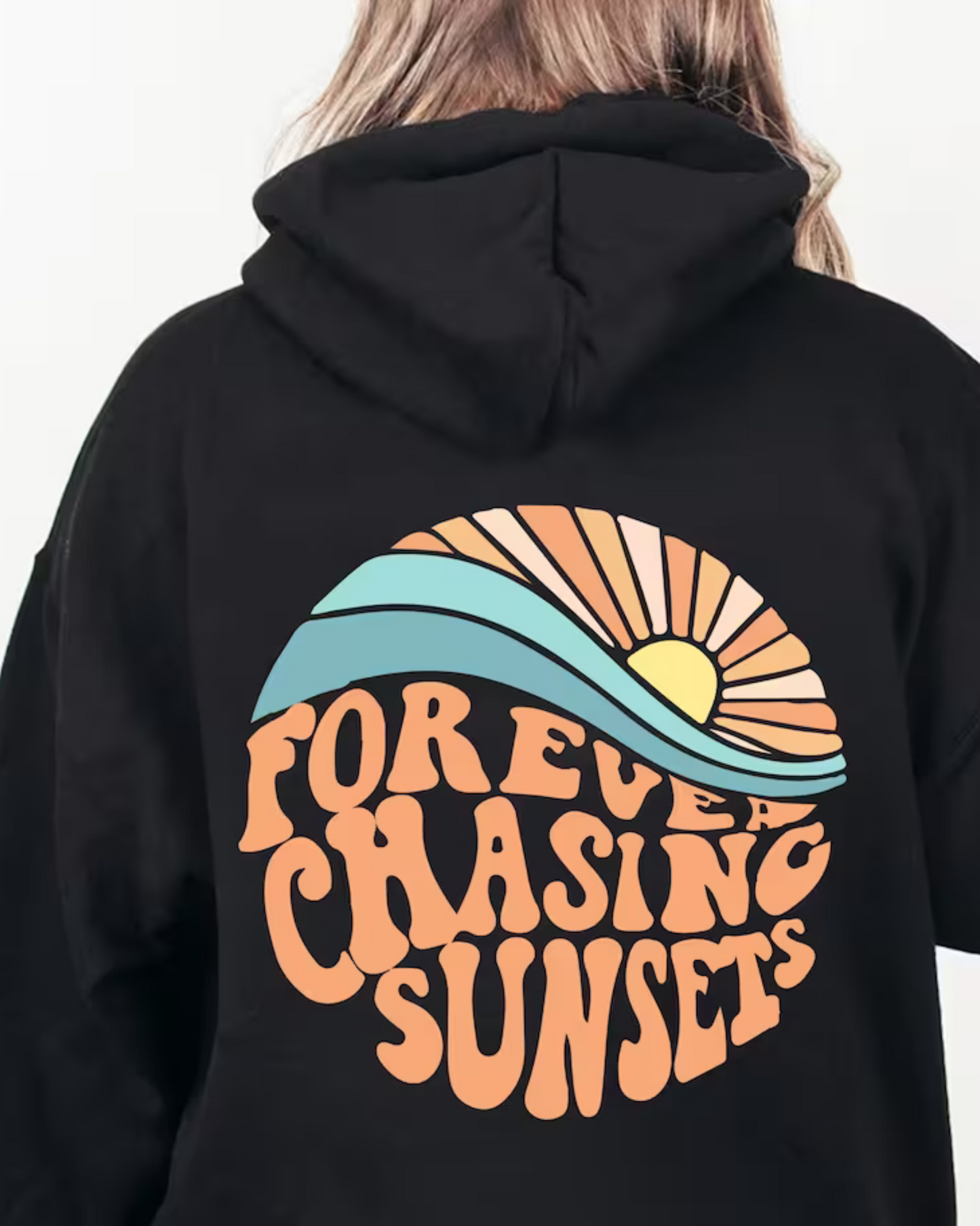 Dam Hoodie Avslappnad Design Mjuk Bomull-3