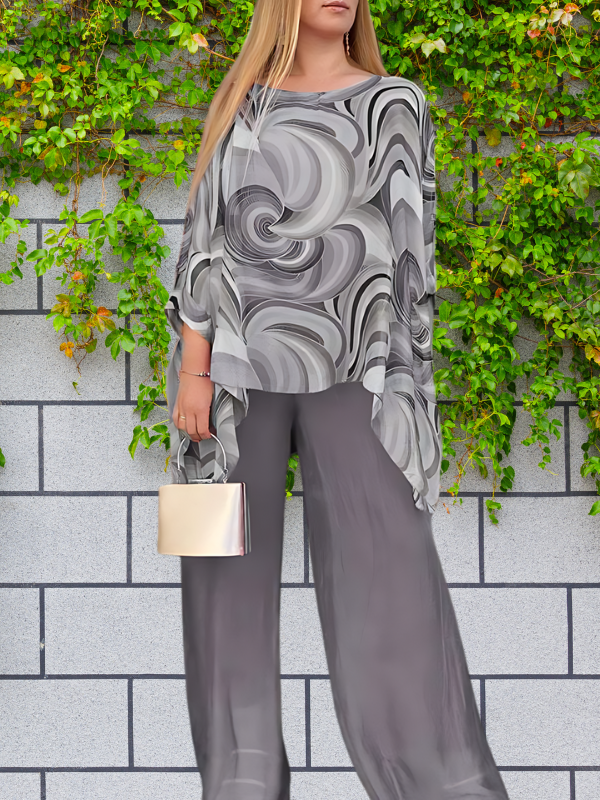 Variant image for Kvinnors Sommaruppsättning Färgglad Bomull och Linne-41