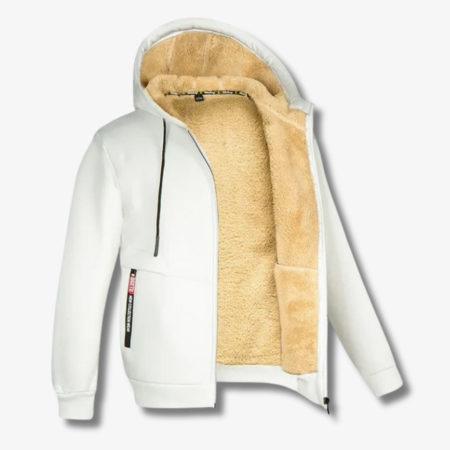 Hoodie Män Mjuk Fleece Modern Design-4