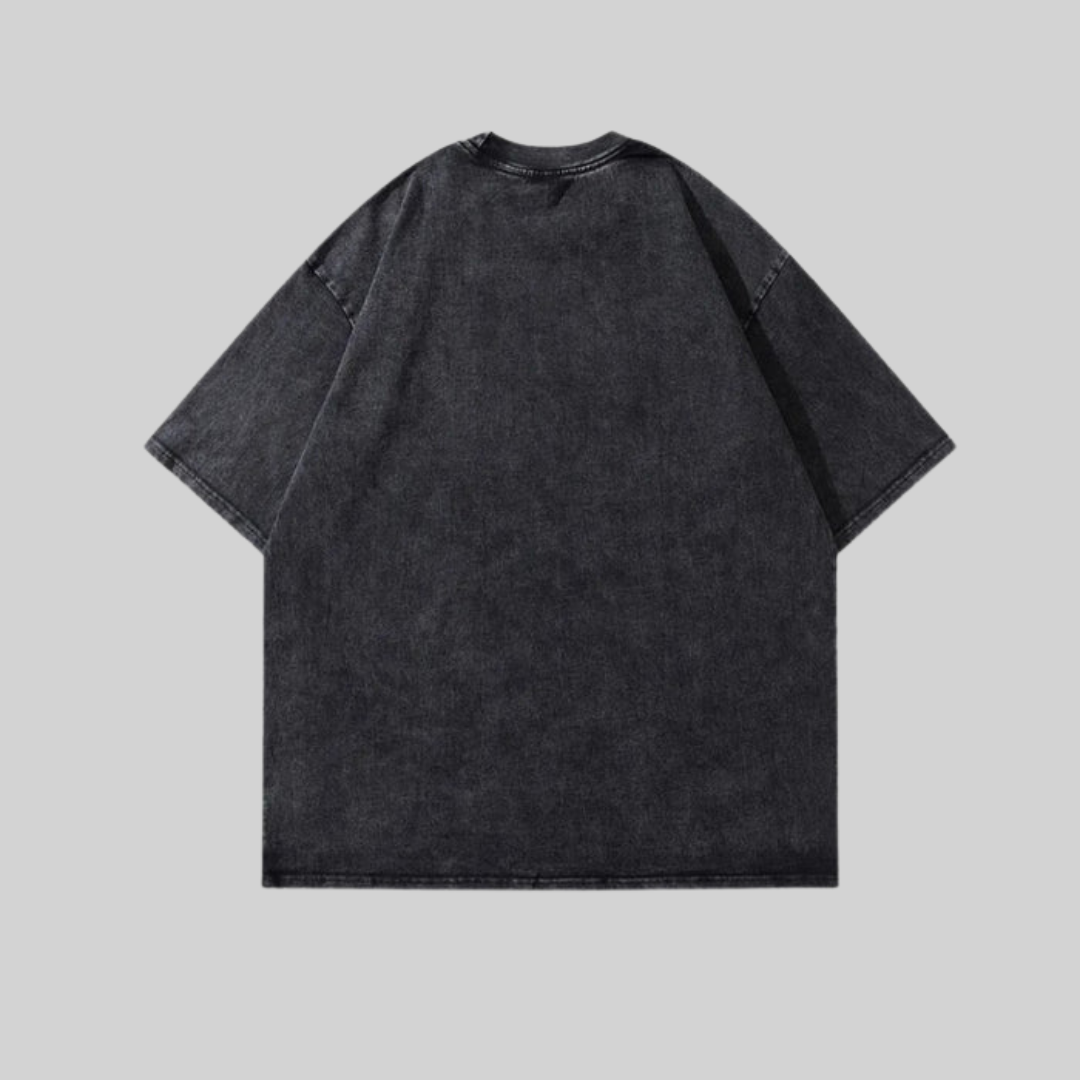 Dam T-shirt Casual Bomull med Hundtryck-4