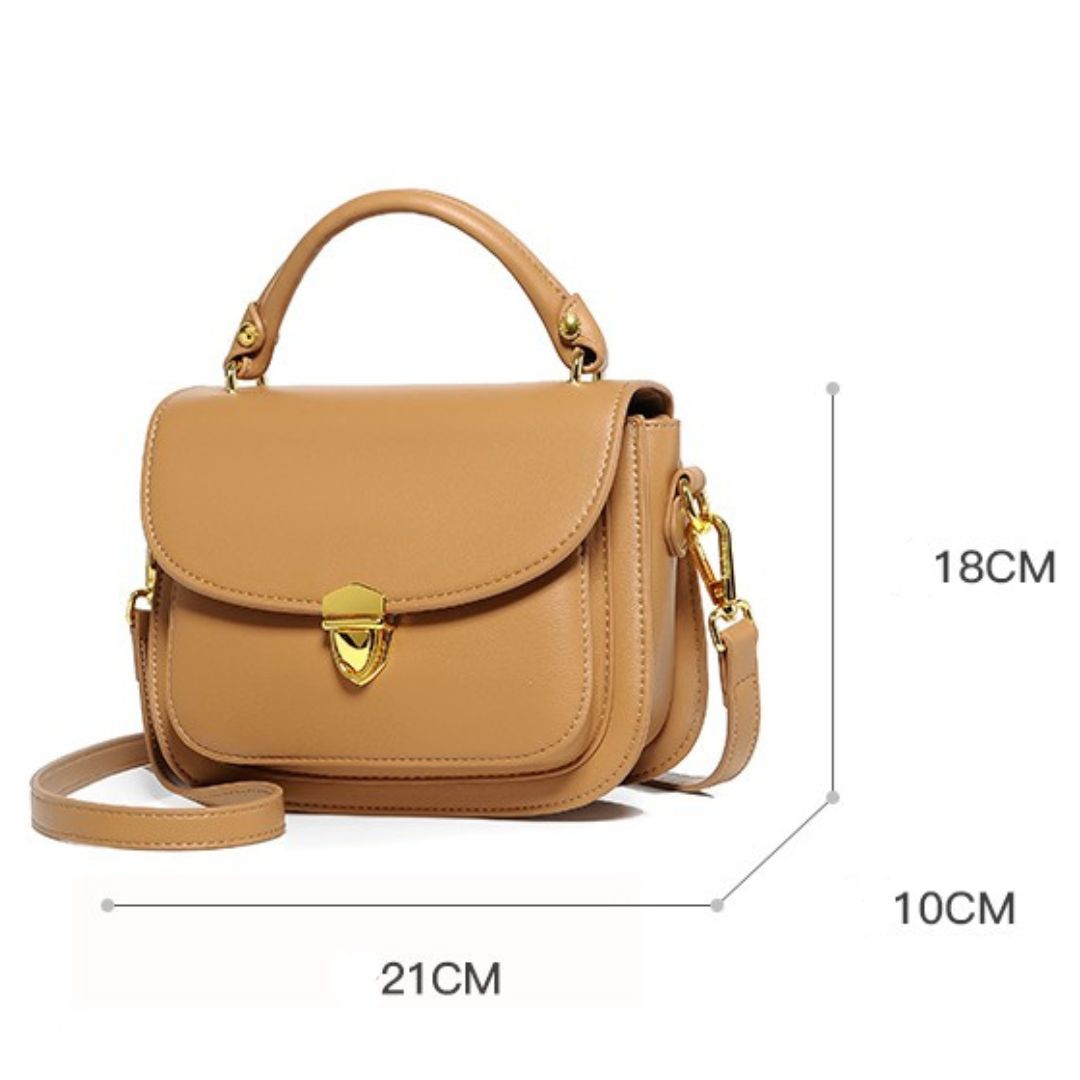 Vegane Damen Crossbody Tasche aus Leder mit Justierbarer Bärrem – Schwarz, Kompakt und Praktisch für Smartphones und Kosmetik 5