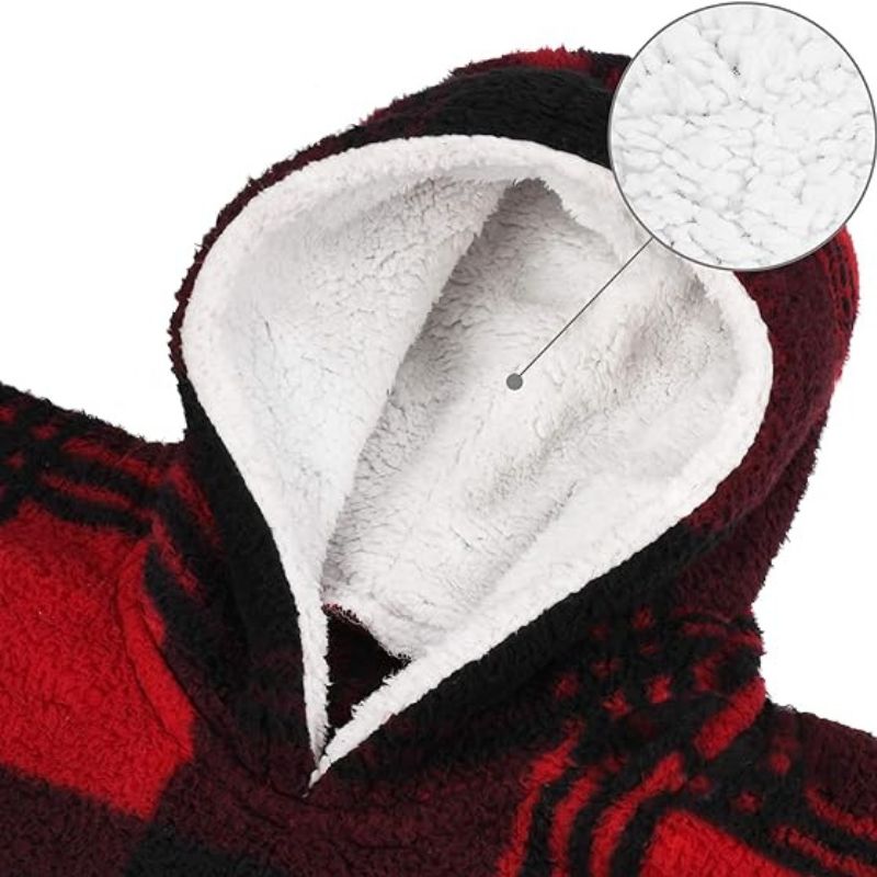 Lång Hoodie Dam Överdimensionerad Fleece Komfortabel Med Huva-6