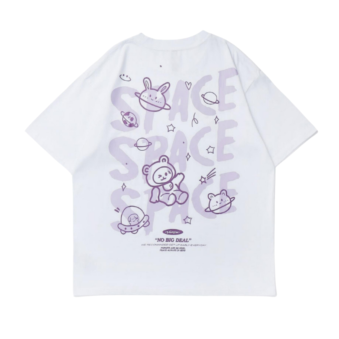 Variant image for Herr T-shirt Casual Cartoon Design Bomull/Polyester-1