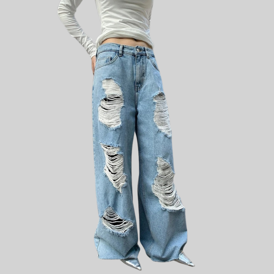 Herr Jeans Bred Benstil Vintage Bomull-6
