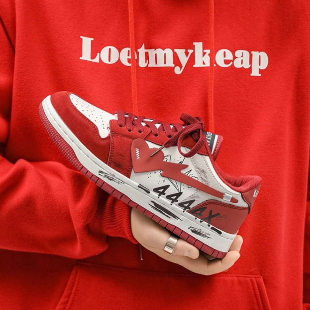 Herr Sneakers Casual PU Gummi för Vardagsbruk 3