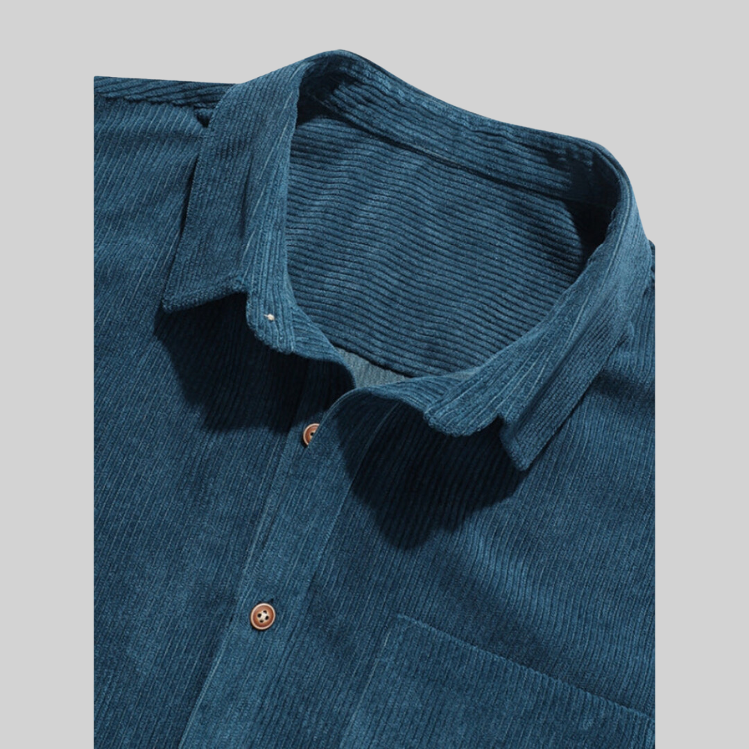 Herrskjorta Casual Vändbar Krage Lätt Polyester Gant Herr Skjortor-2