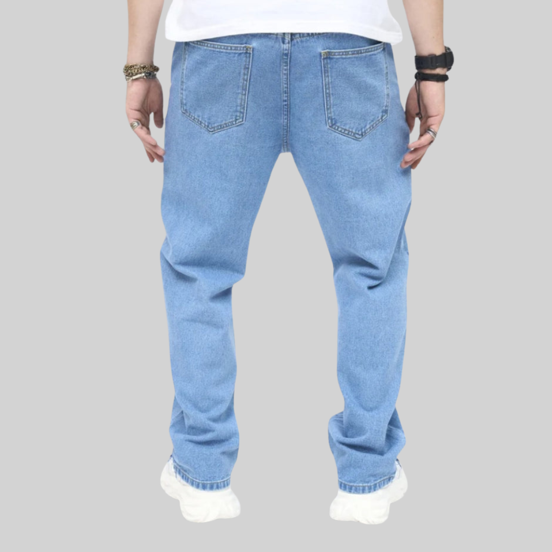 Dam Jeans Vintage Broderade Med Fjärilar i Hållbart Material-4