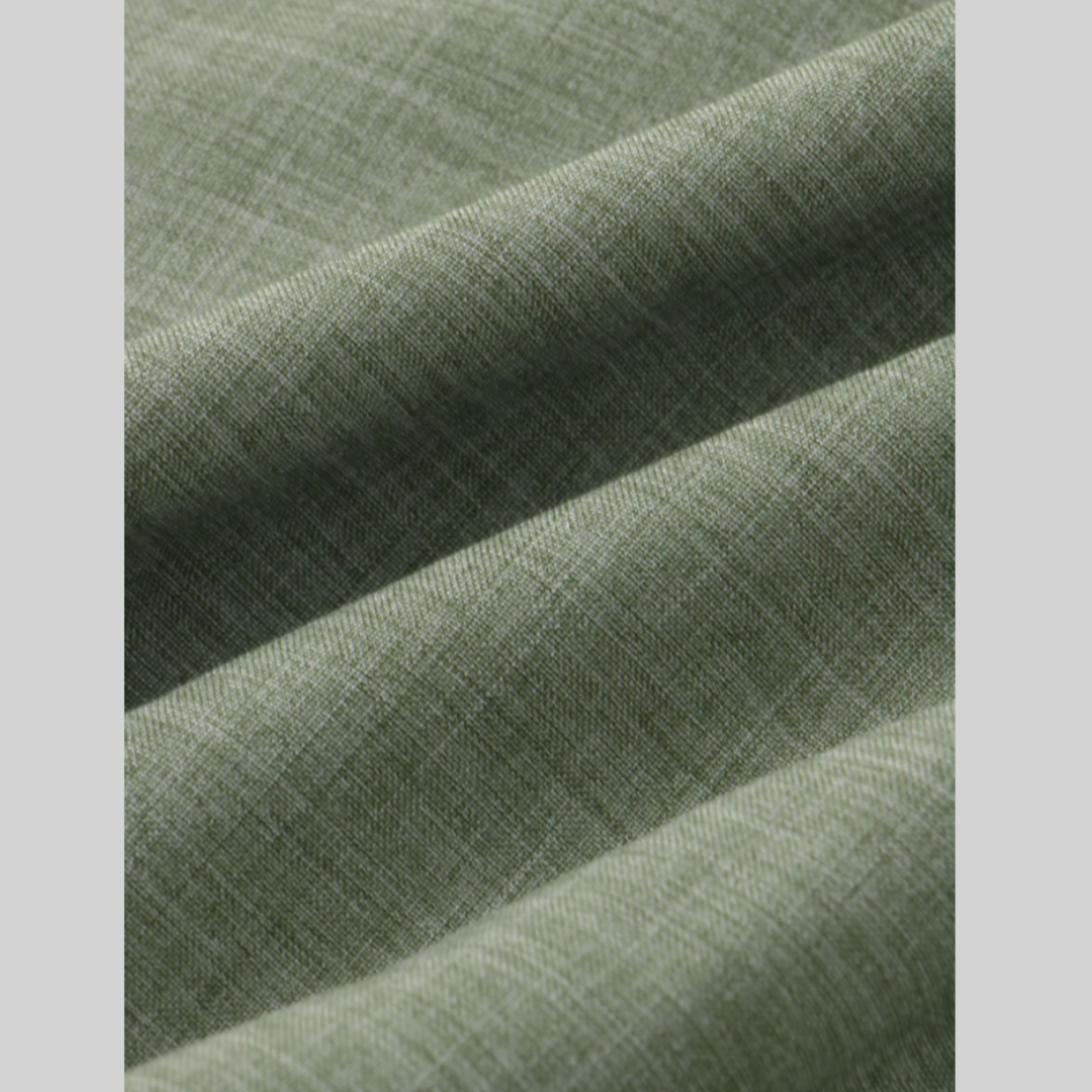 Dam Skjorta V-Hals Lätt Polyester och Bomull-4