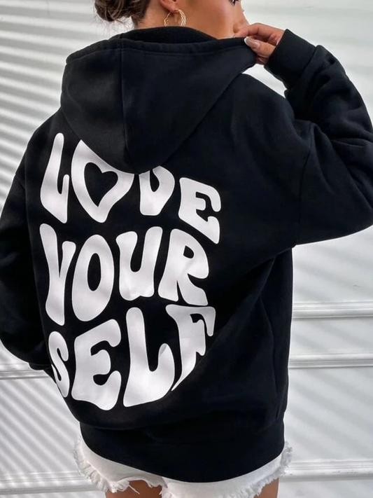 Lång Hoodie Dam Mjuk och Andningsbar för Avslappnad Stil-1
