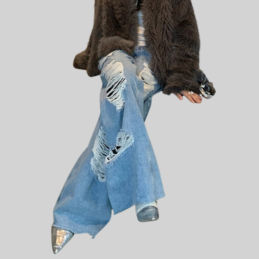 Herr Jeans Bred Benstil Vintage Bomull-4