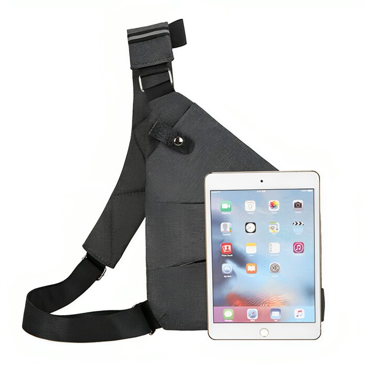 Unisex Crossbody Väska Vattentålig Robust Material Med Djupa Fickor 5