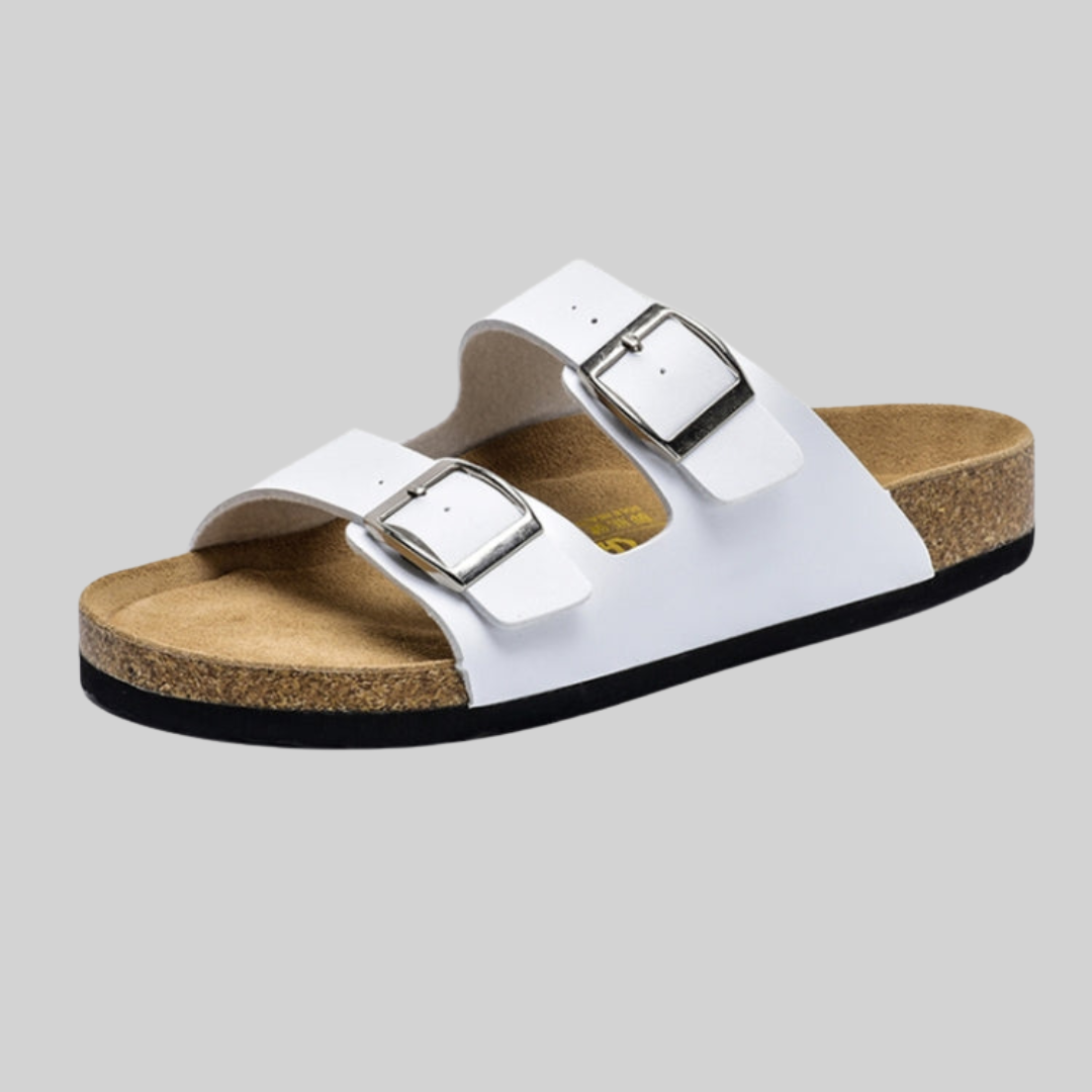 Herrens Sommar Sandaler Klassisk Spänne Syntetiskt Läder-3