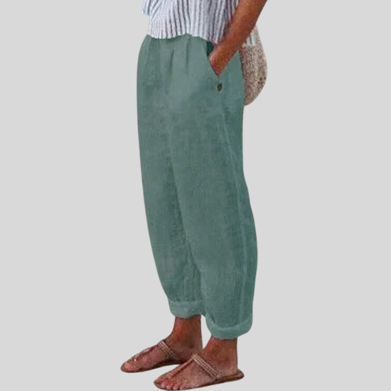 Snygga Byxor Dam Elegant Mångsidig Polyester 2