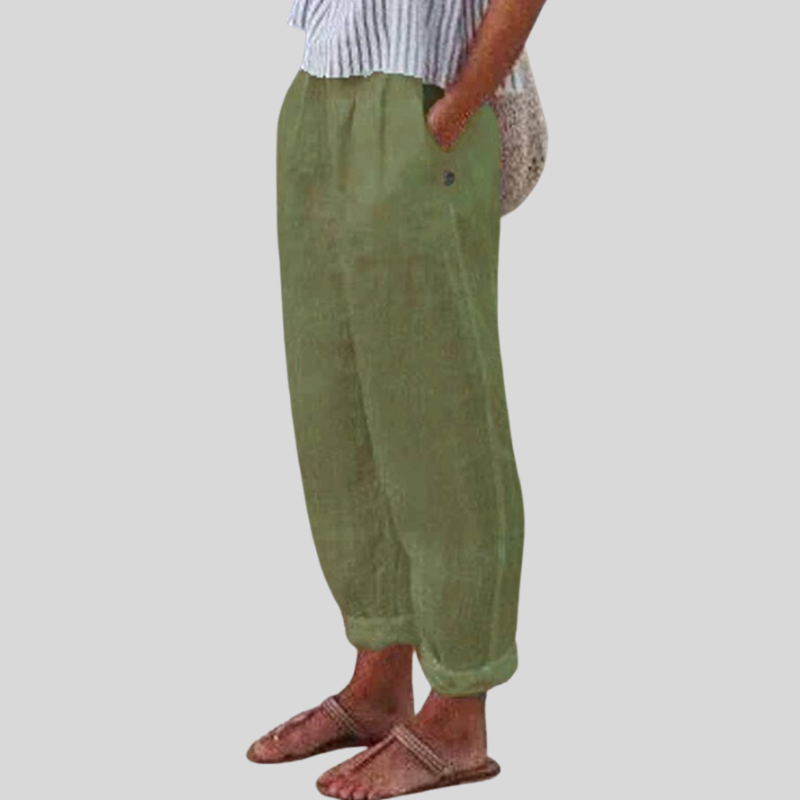 Snygga Byxor Dam Elegant Mångsidig Polyester 4