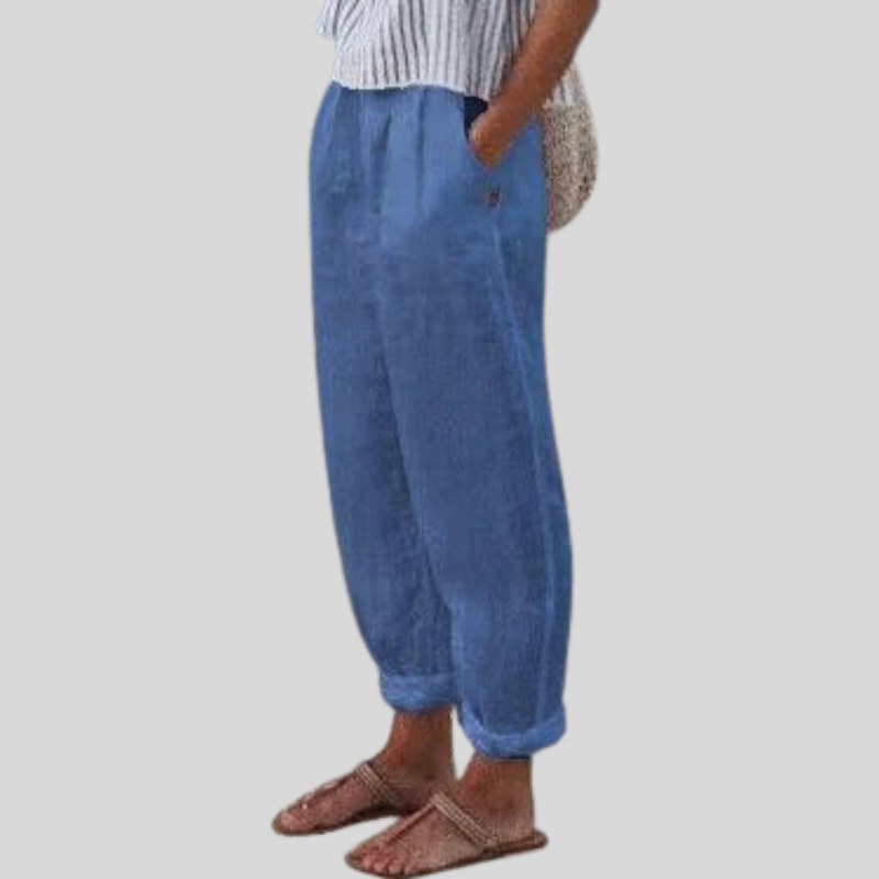 Snygga Byxor Dam Elegant Mångsidig Polyester 3