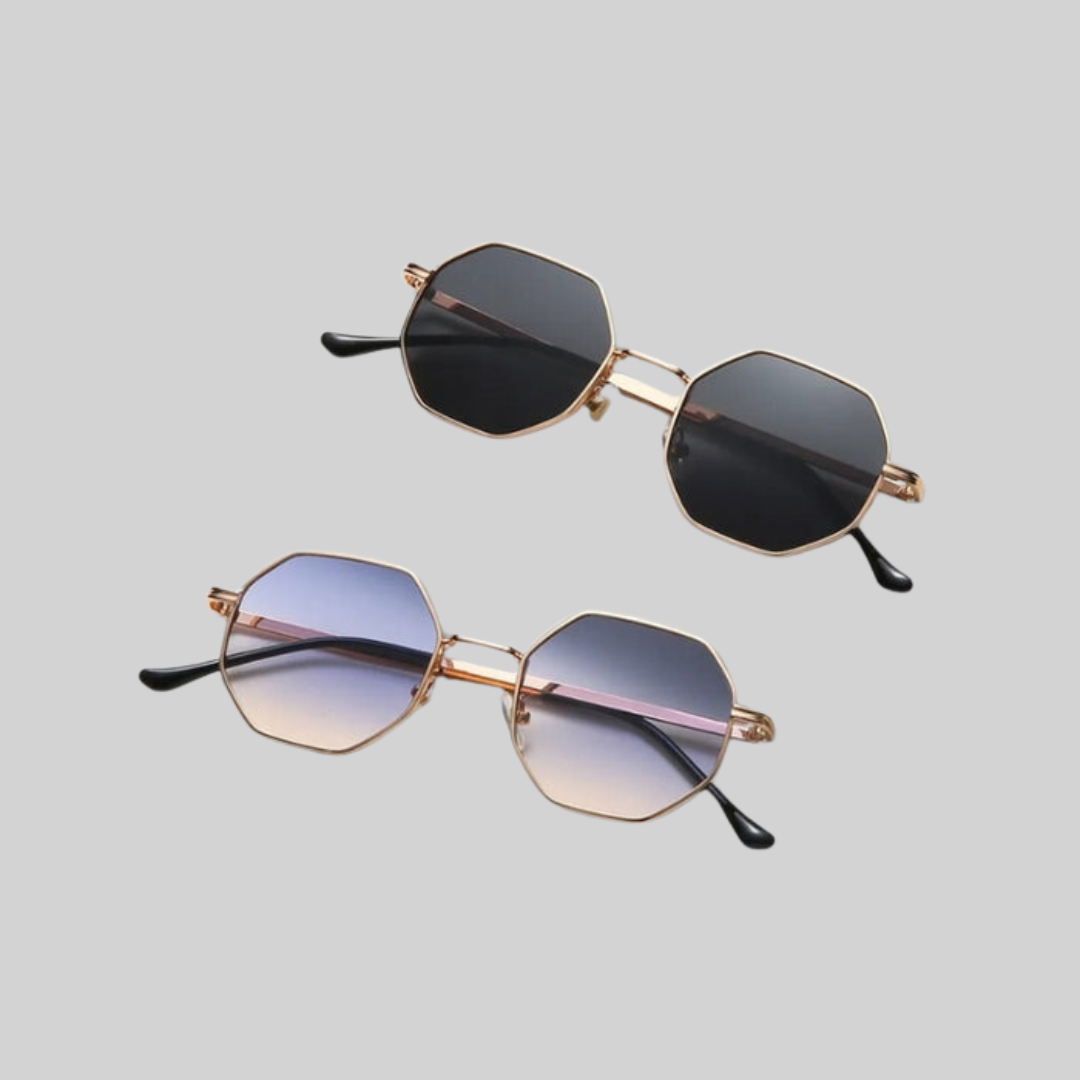 Unisex Solglasögon Vintage Metall UV-skyddande Design-4