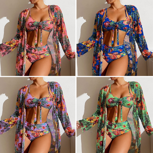 Dam Bikini Set Trendig Design Snabbtorkande Material-1