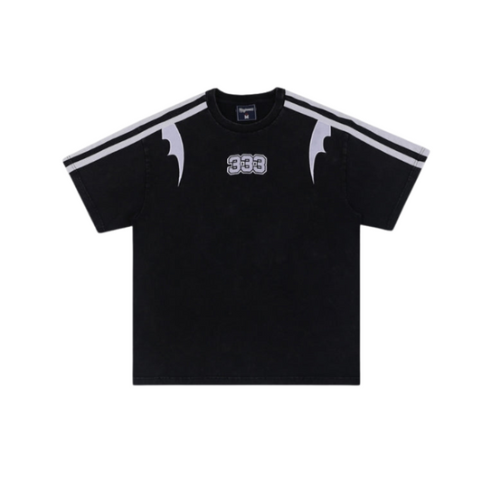 Herr T-shirt Kvalitets Rund Hals Broderi i Mjuk Bomull 1