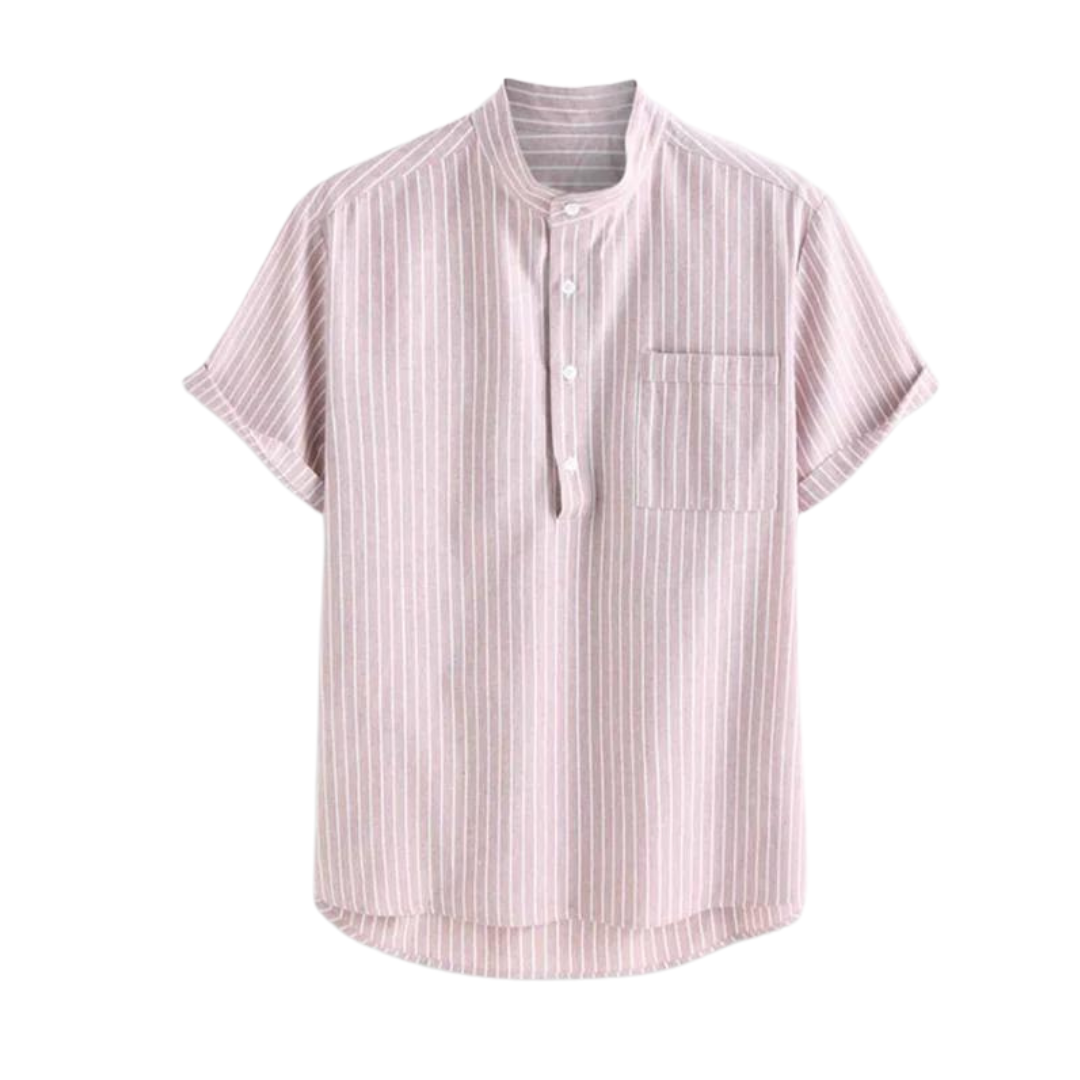Vit Henley Dam Skjorta i Bomull och Polyester - Elegant Blus för Vardags- och Festbruk 4