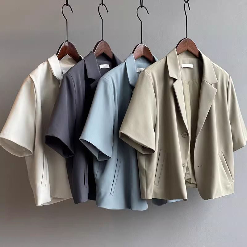 Kvinnors Blazer Modern Stil Högkvalitativt Tyg-1