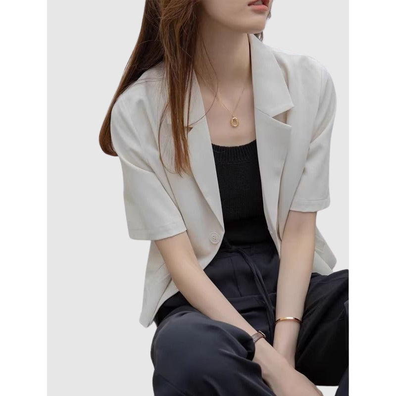 Kvinnors Blazer Modern Stil Högkvalitativt Tyg-3