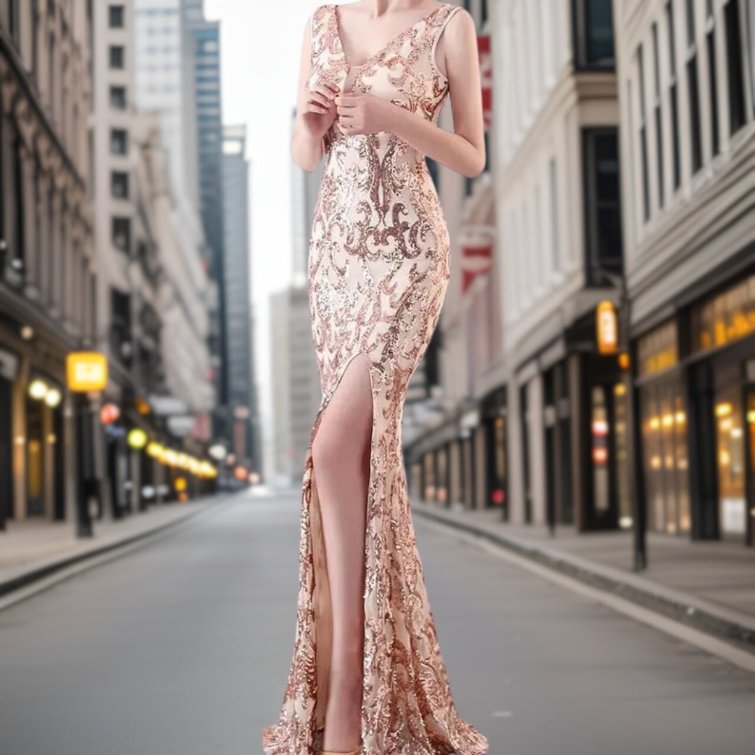 Variant image for Kvinnors Aftonklänning Mermaid Stil Högkvalitativt Material-16