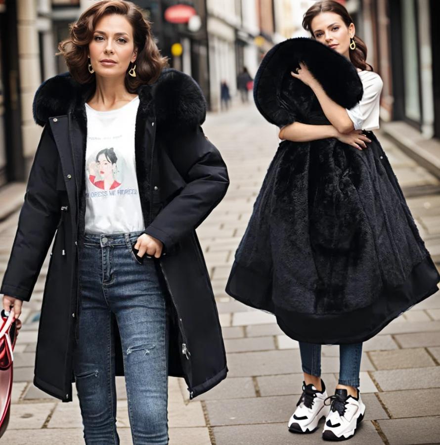 Variant image for Vinterjacka Dam Elegant Figurnära Polyester-17