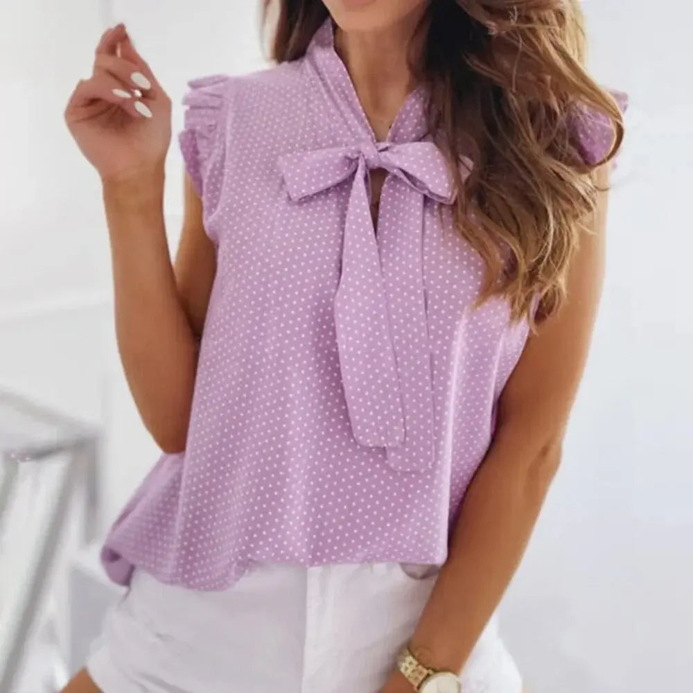 Variant image for Dam Blus Prickig Elegant Polyester med Slinga-16