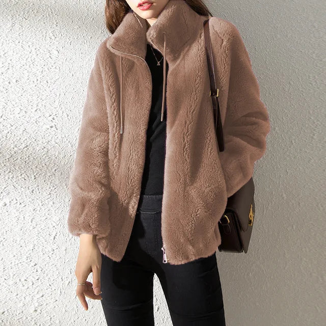 Dam Rullkrage Mjuk Fleece Elegant Komfort 15