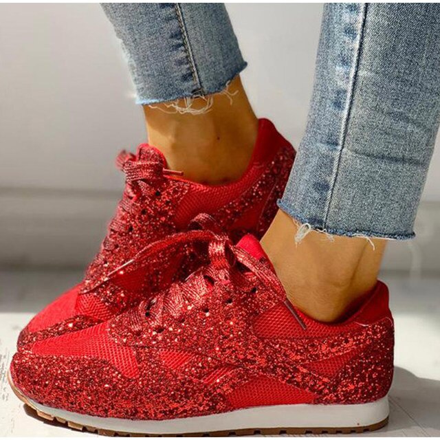 Variant image for Kvinnors Sneakers Glittrande Textil Syntetiska Detaljer-28