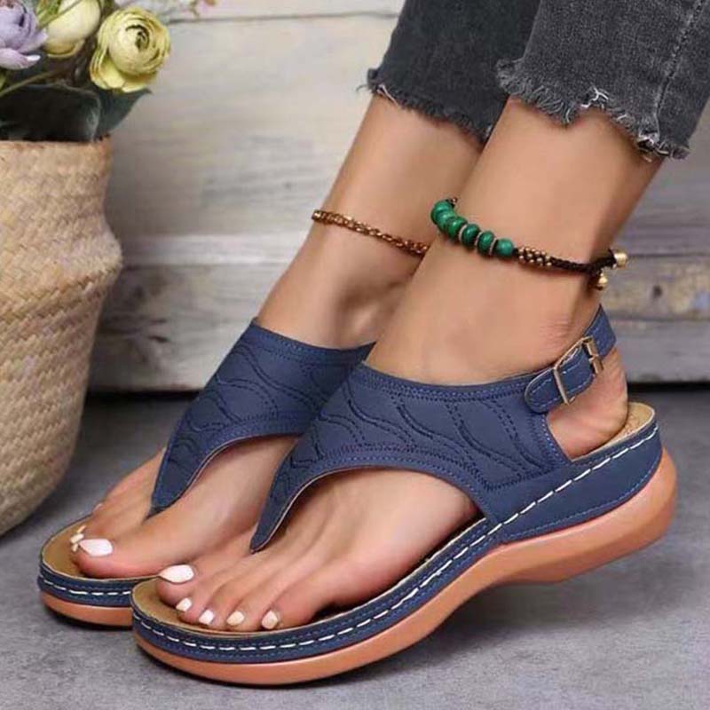 Damens Ortopediska Flip-Flops Syntetmaterial Ergonomisk Design-2