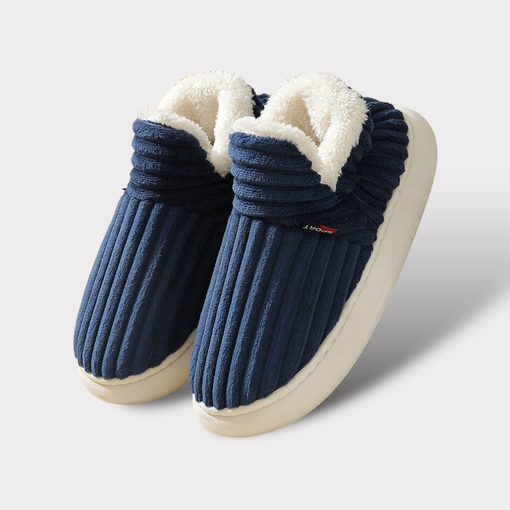 Variant image for Herr Tofflor Flanellfleece Varm Komfort med Tjock Sula-10